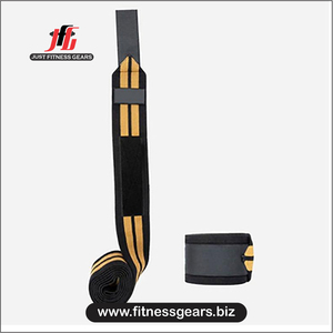 Elastic Adjustable <b>Knee</b> Wraps with Compression Support Hook & Loop Closure Breathable Nylon Cotton for Weightlifting Gym Workout - Product Image 2