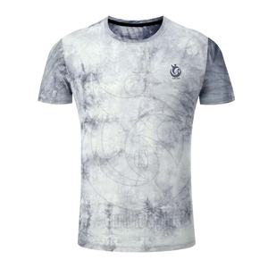 Camiseta cómoda de poliéster/algodón para gimnasio para hombre, ropa deportiva personalizada con patrón sólido, camiseta de fitness con cuello personalizado - Product Image 1