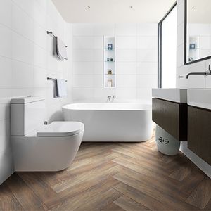 Herringbone 100% Rigid New Core Wooden Look Click Impermeable Interior SPC Vinilo Suelo Híbrido - Product Image 3