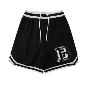 Shorts de basketball personnalisés pour hommes, style rétro, en maille, respirants et à séchage rapide, vente en gros à prix réduit - Product Image 5