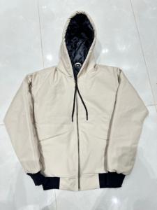 Sudadera con Capucha Oversize para Hombre, de Algodón Afelpado Grueso con Lavado Vintage, Estilo Casual Urbano para Invierno, Teñido Liso - Product Image 3