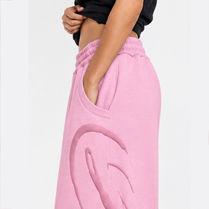 Pantalones Deportivos Personalizados para Mujer, Estilo Casual, de Poliéster y Algodón, de Pierna Ancha, con Estampado Puff y Ajuste Cómodo para Uso Diario - Product Image 4