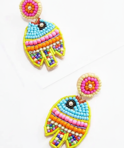 Nuevos pendientes de aro con cuentas bordadas a mano y diseño de pájaros para fiestas, joyería festiva y elegante. - Product Image 6