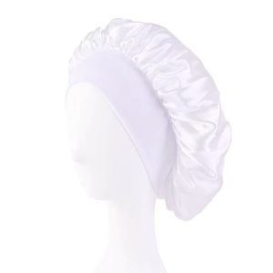 Bonnet en satin sur mesure extra large pour cheveux bouclés, protection des bords, faible MOQ, vente en gros - Product Image 2