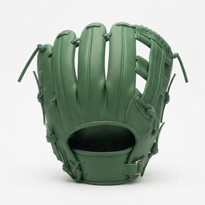 Leather <b>Baseball</b> <b>Glove</b> H-Web Right-Handed Full Finger Long Lasting Performance Outfield Adult Adjustable Wrist Strap - Product Image 2
