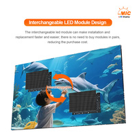 Pantalla LED P1.25 Moderna para Estudio de Noticias, Video Wall Grande para Transmisiones en Vivo y Proyectos de Fondo para Presentadores
