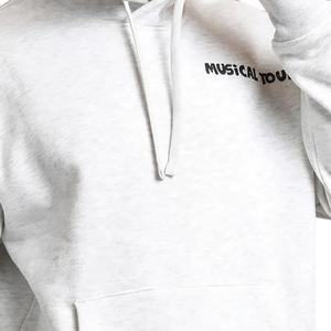 Sweat à capuche en coton pour homme, service OEM avec logo personnalisé, design surdimensionné délavé à l'acide, couleur unie, poids lourd - Product Image 5