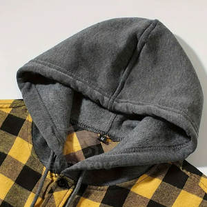 Fournisseur OEM de sweats à capuche en flanelle personnalisés, plusieurs couleurs et tailles disponibles, sweats à capuche en flanelle en stock - Product Image 3