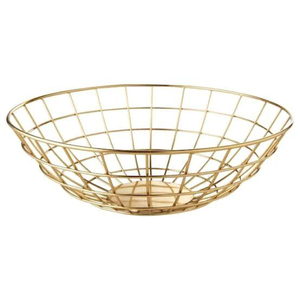 Corbeille à fruits décorative en fer de haute qualité, panier de rangement en fil métallique à design ouvert, vaisselle en métal pour la maison et l'hôtellerie (vente en gros) - Product Image 4
