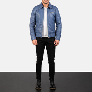 Custom Pattern Zip-Up Men's <b>Winter</b> <b>Leather</b> <b>Jacket</b> Plus Size Stand Collar with Embossed Texture Breathable <b>jacket</b> for men - Product Image 1