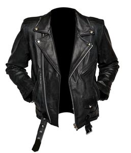 Chaqueta de Moto para Hombre, Estilo Urbano, de Cuero PU, Resistente al Viento, con Bordado Frontal, Cuello Camisero, Cierre de Cremallera, Corte Regular, para Invierno, Color Negro - Product Image 4
