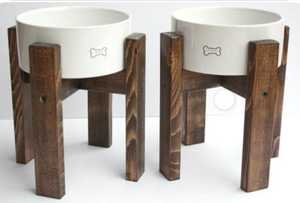 Tazón para Mascotas de Madera de Mango Duradero y Ecológico, Plato para Servir Comida para Perros, para Uso en Interiores y Exteriores - Product Image 3