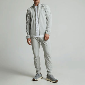 เสื้อแจ็คเก็ตวิ่งผู้ชาย โพลีเอสเตอร์ น้ำหนักเบา ทนทาน สไตล์เรียบง่าย พร้อมโลโก้แบบกำหนดเอง - Product Image 5