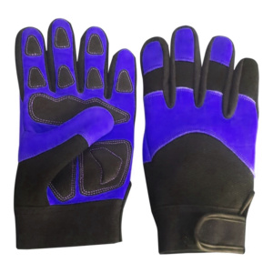 Gants de sécurité en cuir grainé jaune et noir, antidérapants, durables, flexibles, lisses, respirants, avec manchette en néoprène, résistants à la chaleur, personnalisables - Product Image 6