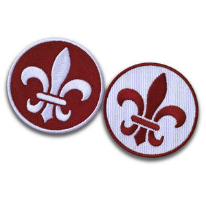 Patchs brodés à boucle et fermeture auto-agrippante, badges logo, vente en gros d'usine, en stock, patchs en tissu tissé pour vestes, chapeaux, sacs, uniformes - Product Image 1