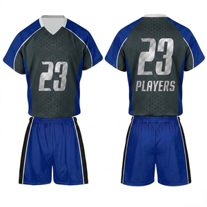 Uniformes de Lacrosse Personalizados Hechos con Material 100% Poliéster, Conjuntos de Ropa de Práctica Juvenil para Lacrosse - Product Image 1