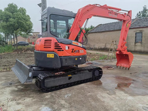 รถขุดขนาดเล็กฮิตาชิ ZX55UR-5 รุ่นดั้งเดิม 3 ตัน ระบบไฮดรอลิก แบบตีนตะขาบ เครื่องยนต์ดีเซล สำหรับงานก่อสร้าง พร้อมมอเตอร์และเกียร์ ขาย - Product Image 5
