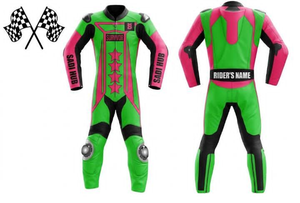 Mono/Traje de Carreras de Motos Personalizado, Cuero Vacuno/Canguro de Primera Calidad |   Listo para la pista |   Protección de Nivel 2 - Product Image 1