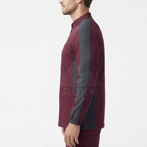 Medical Nursing <b>Scrub</b> Jacket Knitted Zip Closure Warm Layer Custom Logo OEM Hospital Use High Quality Men's <b>Clothing</b> - Product Image 2