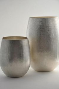 Brushed Gold Rectangular Metal <b>Vase</b> Contemporary Floral Display Accent For Chic Interior Ambience - Product Image 6