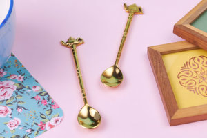 Mini tetera de lujo moderna con mango de cuchara de té y cuchara de café, Juego de 4 piezas para cualquier ocasión - Product Image 6