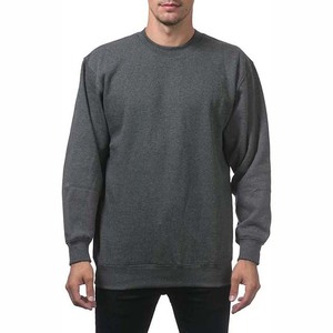 Sudadera de Felpa para Hombre, Corte Regular, Cuello Redondo, Color Sólido, Material de Algodón, Estilo Casual Otoñal, Tejido de Punto, Manga Larga - Product Image 1