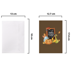 Carte de vœux 3D pop-up personnalisée, thème Thanksgiving et ferme, faite à la main, en papier, pour l'automne, vente en gros, fabricant OEM/ODM - Product Image 2