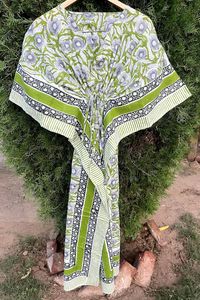 Cotton Printed <b>Kaftan</b> Luxury Beach Coverup Organic Cotton <b>Kaftan</b> Beach Dress Cruise Wear Resort Wear Summer Dress Long <b>Kaftan</b> - Product Image 2