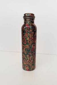 Handcrafted 100% Pure <b>Copper</b> <b>Bottle</b> Full Engraved With Lid for Direct <b>Drinking</b> Water Drinkware for Adults for Camping drinkware - Product Image 3