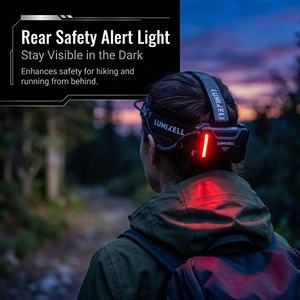 2025 Portable IPX5 Waterproof 600 Lumens Hybrid Power LED Headlamp Rechargeable Battery Adjustable Beam 8-16Hr Runtime Camping - Product Image 2