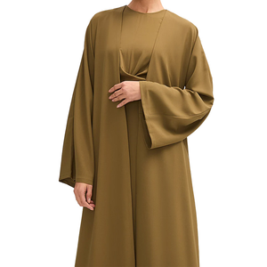 2026 High Quality Islam Fashion Women New Arrival High Quality Plus Size Long Sleeve <b>Islamic</b> Clothing Ladies Elegant Abaya - Product Image 5