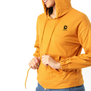 เสื้อฮู้ดดี้ดีไซน์โดดเด่น แบบสวมหัว สีพื้นหลากสี แขนยาว สำหรับผู้หญิง ขายออนไลน์ - Product Image 2