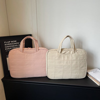 Sac pour ordinateur portable en nylon léger, pochette pour ordinateur de 14 pouces, étanche, sac de travail portable, étui de rangement pour le bureau et les voyages