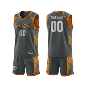 Custom Logo Men's Basketball Training Set Breathable Mesh Sleeveless Jersey and Shorts Quick-Dry Team Practice Uniform for Sport - Product Image 5