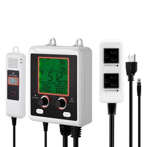 Controllore di Anidride Carbonica con Doppia Uscita, Misuratore CO2 con Rilevamento Giorno e Notte - Product Image 1