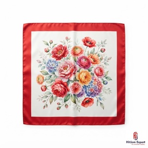 Bufanda Corta de Lujo con Estampado Personalizado, Fabricante Textil OEM ODM, Etiqueta Blanca, Proveedor de Accesorios de Moda de Marca Privada - Product Image 2