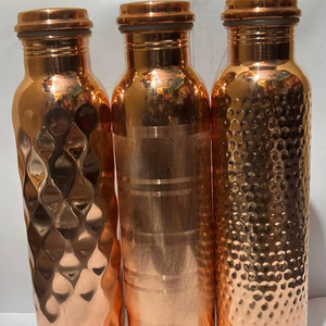 Copper Eco-Friendly Luxury Hydration Bottle for Office <b>Desk</b> Wellness Drinking and Corporate Lifestyle Products - Product Image 1