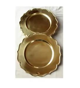 Assiette de Présentation Métallique Premium pour Décoration de Table de Mariage, Assiette Ronde Dorée pour Hôtels, Banquets et Événements - Product Image 2