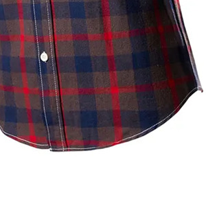 Mens Button Down Check Shirt Contemporary Plaid Business Casual Shirt Lightweight Cotton Factory Wholesale Export - Product Image 2