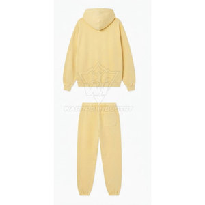 Conjunto Deportivo de Primera Calidad, 100% Algodón, Efecto Desgastado por el Sol, Sudadera con Capucha y Pantalones Jogger, Fabricante de Ropa OEM ODM - Product Image 2
