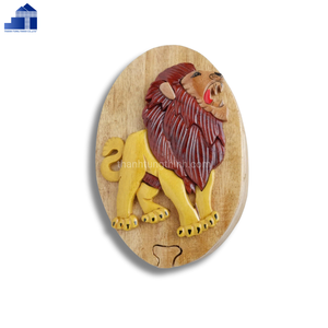 Handmade Wooden <b>Puzzle</b> <b>Box</b> Dog Face <b>Puzzle</b> <b>Box</b> Animal Shape Home Decor Craft - Product Image 6
