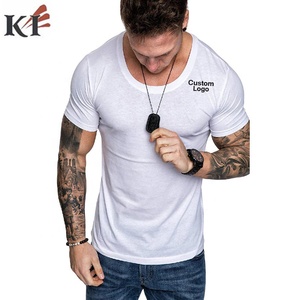 Camiseta de Manga Corta con Cuello Redondo, Diseño Moderno, Algodón/Fibra de Bambú, Estilo Urbano, Estampado Personalizado en la Parte Delantera, Corte Regular para Hombre, Secado Rápido - Product Image 5