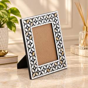 Traditional Creative Rajasthani Bone Inlay Photo Frame Customizable Colors Logo Handmade India <b>for</b> Bedroom <b>Living</b> <b>Room</b> Interior - Product Image 5