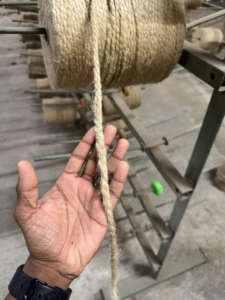 Cuerda de Yute de Grado Industrial 100% Natural, Ecológica, Duradera y Biodegradable, de 3.5mm, 3/4 de Hilo Trenzado, 100m, Alta Calidad JF - Product Image 6