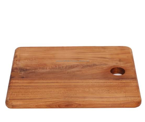 Planche à découper en bois massif traditionnelle, robuste, en bois dur, plateau de service rustique classique pour la viande - Product Image 5