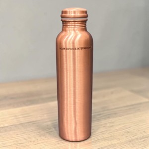 Daily Wellness Copper <b>Water</b> Container (<b>Plain</b> Finish from Indian exports international. ( Certified pure copper ) - Product Image 1