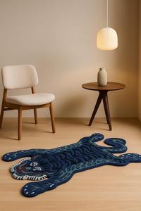 Handmade Hand-Tufted Wool Rug Modern animal Carved Design Luxury Soft Area <b>Carpet</b> for Living Room Bedroom Hotel - Product Image 3