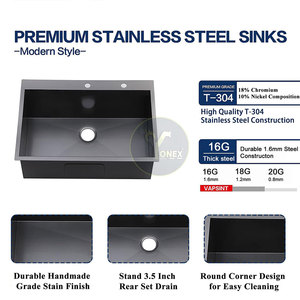 อ่างล้างจานดีไซน์มืออาชีพทันสมัย ขายดี อ่างล้างจานสแตนเลส - Product Image 4