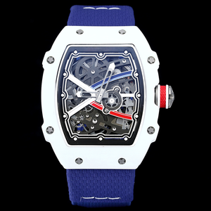 Nuevo Reloj Deportivo de Lujo para Hombre, Ultrafino de 7.8mm, Cuarzo, Resistente al Agua, Esfera Tourbillon, Caja Tonneau, Correa de Goma Ligera, Aleación - Product Image 6