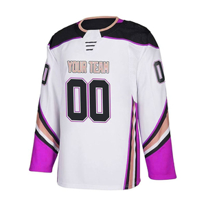 Custom Logo Printed Jersey Ice Hockey Jerseys <b>Shirts</b> Stitched Unisex Field Hockey Uniforms 100% <b>Polyester</b> Breathable Quick Dry - Product Image 6